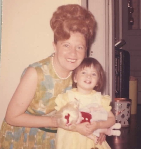 photo - A young Dawn Lerman with her grandmother, Beauty