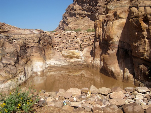 photo - An ancient water reservoir at Petra