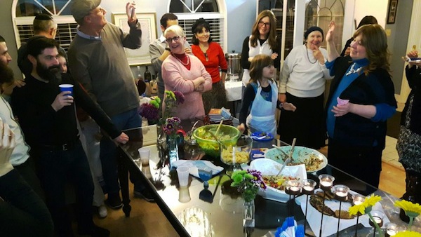 photo - “Young and old joined together for an evening of lights, song, great food and amazing fun” at the Centre for Judaism’s Iron Chef Chanukah