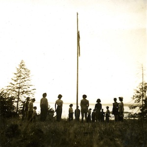 photo - Shabbat eve at Camp Miriam, 1949. For generations, Jewish camp has been instilling Jewish values and a love of Judaism in campers