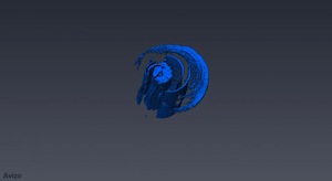 image - A micro-computer tomography scan of a Jerusalem pine branch, performed after a dry spell, reveals large amounts of air (blue) filling the water channels