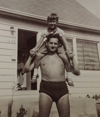 photo - Judy Darcy with her father, Youli