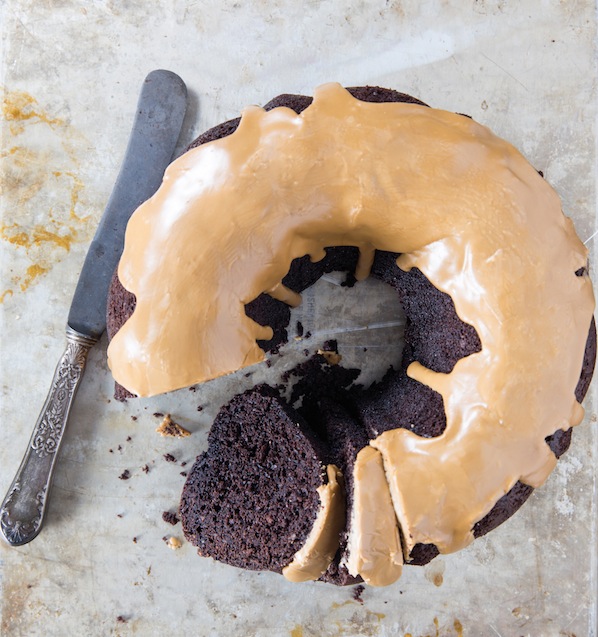 photo - Naomi Nachman’s Fudgy Chocolate Bundt Cake with Coffee Glaze is gluten-free