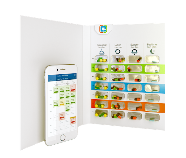 photo - The system concept for CuePath’s sensor-monitored blister packaging for dispensing medications