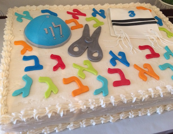 photo - Levi Mochkin celebrated his third birthday and his first haircut last month