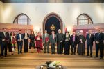 photo - The winners of the 2017 King Abdullah II World Interfaith Harmony Week Prize with King Abdullah, centre, at Al Husseiniya Palace in Amman, Jordan