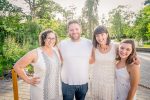 photo - Shabbat Dîner en Blanc attendees, left to right: Dana Troster, Brent Davis, Eliane Nevares and Emily Holzman