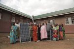 photo - With solar panels, Innovation: Africa – founded by Sivan Ya’ari, centre – is helping bring light and water to African villages