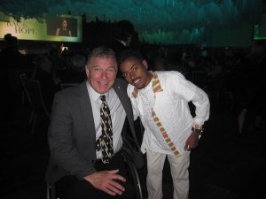 photo - Rick Hansen, left, and Tesfaye Anagaw