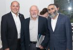 photo - Left to right: Stephen J. Adler, Dr. Asher Susser, and Rabbi Shmulik Yeshayahu