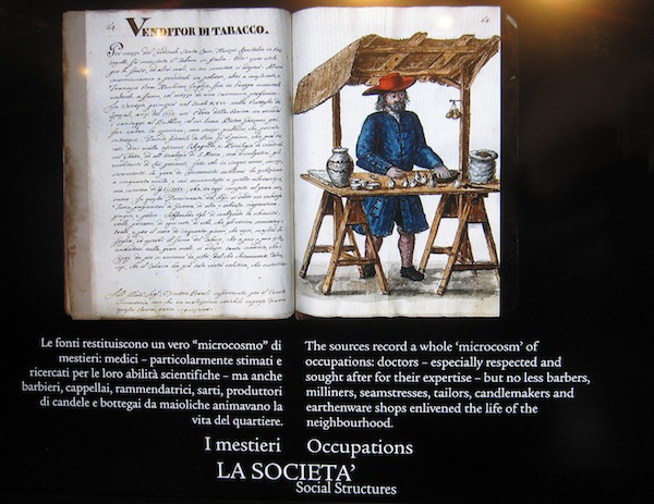 photo - A page of the digital interactive installation of the domestic space of the Jewish ghetto, which was created by camerAnebbia. Part of the exhibit Venetian Ghetto: A Virtual Reconstruction: 1516-2017, which is at the Italian Cultural Centre’s Il Museo until Oct. 30