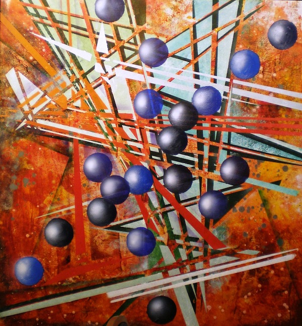 photo - On Sept. 25, a group of writers gathered to write and share poems sparked by the paintings of Waldemar Smolarek, now on display at Zack Gallery