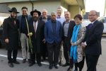 photo - Bayit Rabbi Levi Varnai, MLA Jas Johal, Chabad of Richmond Rabbi Yechiel Baitelman, Bayit board member Keith Liedtke, Joe Dasilva, Bayit president Michael Sachs, MLA Mike Bernier, MLA Teresa Wat and MLA John Yap