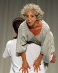 photo - Dulcinea Langfelder, being carried by Eric Gingras, in Victoria, which is at Massey Theatre for two shows only next week