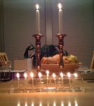 photo - Shabbat and Chanukah candles