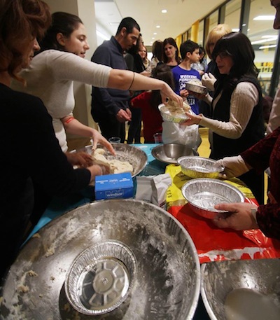 photo - Participants collect their supplies