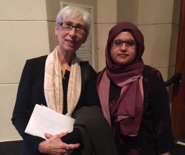 photo - Martha Roth, left, and Itrath Syed