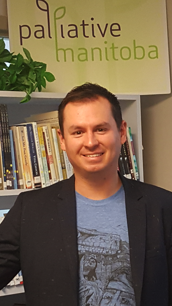 photo - Mike Goldberg, community outreach and education coordinator at Palliative Manitoba