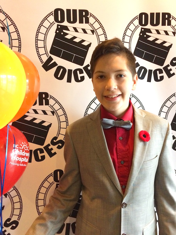photo - Aiden Cumming-Teicher celebrated his bar mitzvah by organizing Our Voices