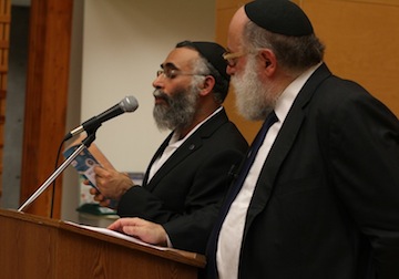 photo - Rabbi Simon Jacobson, right, with Rabbi Shmulik Yeshayahu