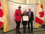 photo - Liliana Segal with Green Chair Recycling’s 2017 Canada’s Volunteer Award