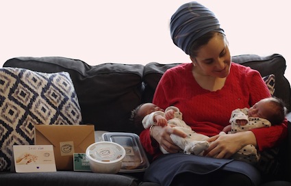 photo - Mamatefet offers moms like Osher Cohen support, including the occasional homemade meal, and friendship