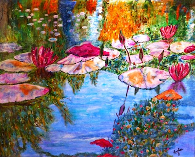 image - The Zack Gallery show includes the piece “Libretto of the Lilies”