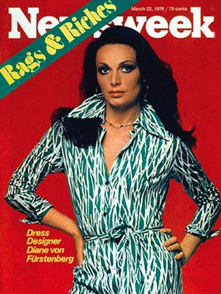 image - Diane von Furstenberg made the cover of Newsweek, among other publications, in 1976