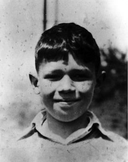 photo - Portrait of Dave Barrett as a boy, circa 1940