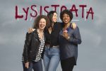 photo - Left to right are jennifer Lines, Quelemia Sparrow and Marci T. House, who form part of the cast of Lysistrata