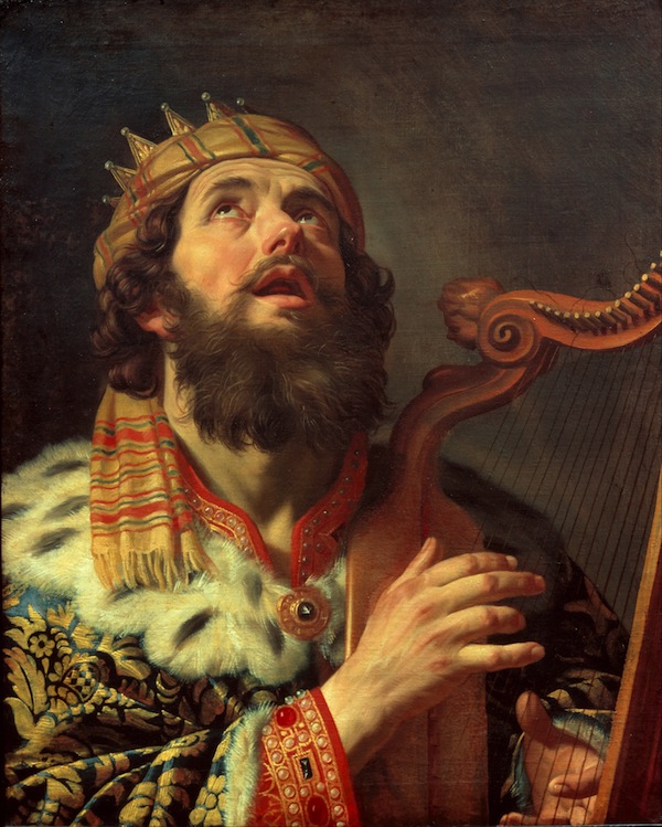 photo - “King David Playing the Harp,” by Gerard van Honthorst, 1622. All of the biblical heroes are imperfect, as are we