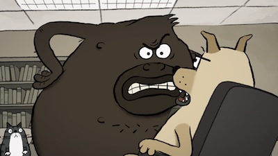 photo - In Animal Therapy, Victor aggressively takes issue with Dr. Clement’s approach to therapy