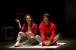 photo - Ghazal Azarbad, as Siobhan, a special-ed teacher, and Daniel Doheny, as Christopher, who has Asperger’s, often work in tandem in The Curious Incident of the Dog in the Night-Time