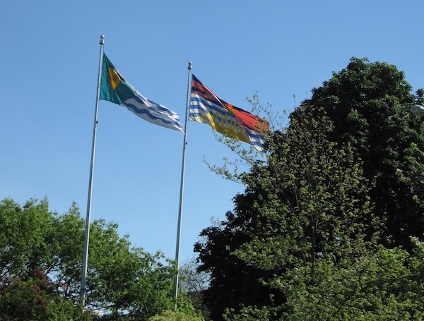 photo - Vancouver and BC flags