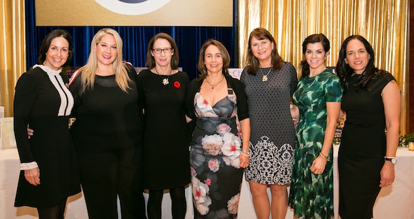 photo - Left to right are Megan Laskin, Sherri Wise, Karen James, Jane Stoller, Jeannie Smith, Alyssa Schottland-Bauman and Sharon Goldman