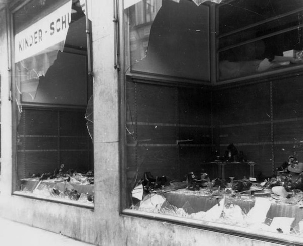 photo - Kristallnacht, which took place 80 years ago this month, saw hundreds of synagogues burned, Jewish-owned businesses destroyed, 100 Jews murdered and 30,000 incarcerated
