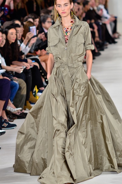 photo - Maartje Verhoef walking the Ralph Lauren spring-summer 2015 fashion show
