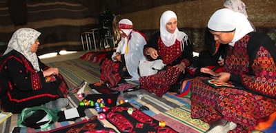 photo - With the help of the Desert Embroidery, Bedouin women in the Negev create the art in their homes, and use the money they earn to support their families
