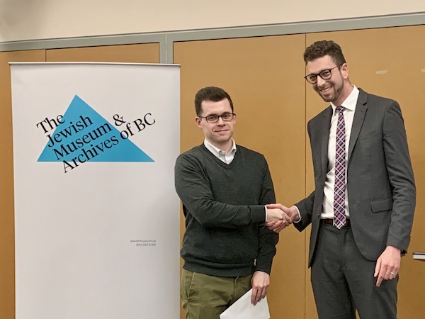 photo - Nathan Lucky, left, and the Jewish Museum’s Michael Schwartz
