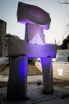 photo - Jerusalem sculptor Israel Hadany’s modern interpretation of the First Nations beacon
