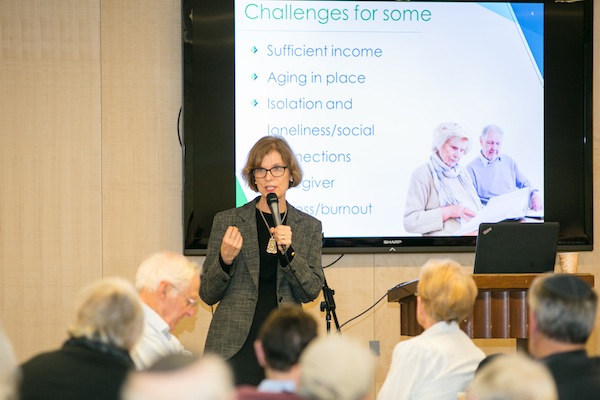 photo - Isobel Mackenzie, seniors advocate for the Province of British Columbia, was the keynote speaker at the Changing Landscape: Pathways Ahead forum Nov. 27