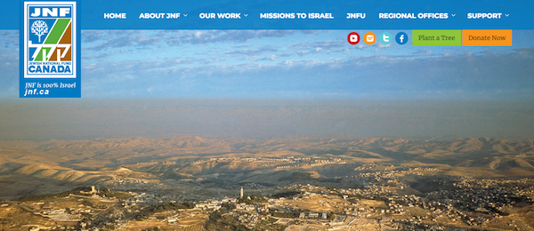 screenshot - jnf.ca