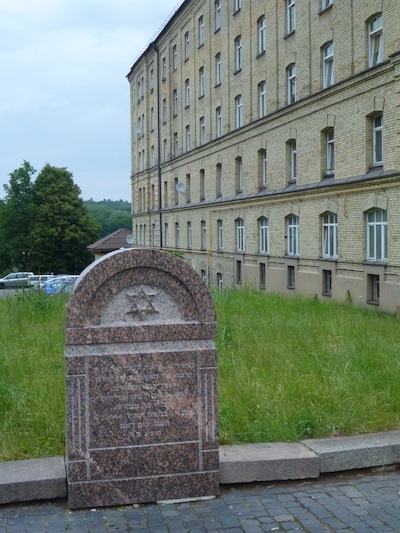 photo - A monument placed recently at the complex to honour Karl Plagge and memorialize the Jews who were killed at HKP
