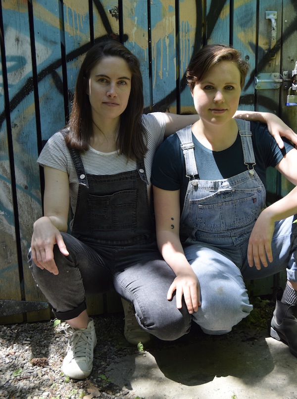 photo - Makeda Zook, left, and Sadie Epstein-Fine, editors of Spawning Generations