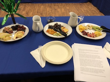 photo - The Tu b’Shevat seder on Jan. 20 was attended by 30 members