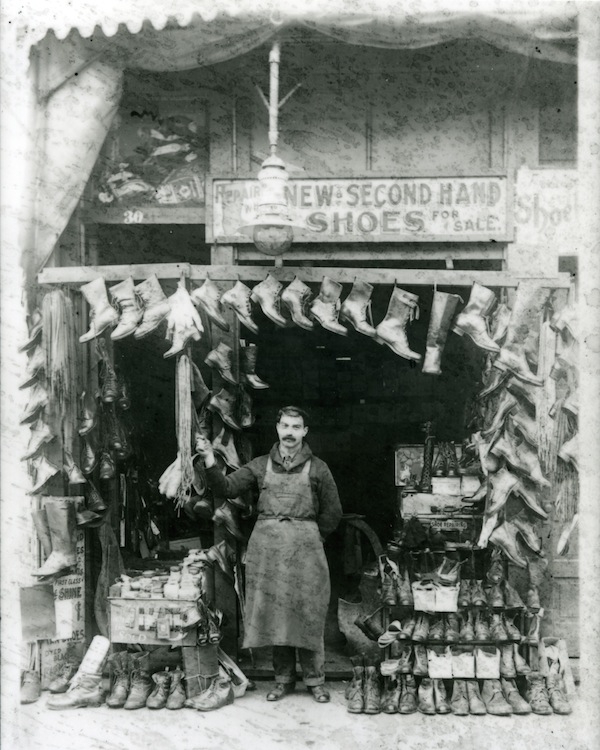 photo - Nessim Menashe, born on the Isle of Rhodes in 1887, came to Portland in 1909. By 1914, he had established a shoe repair shop in northwest Portland, which he operated until 1921