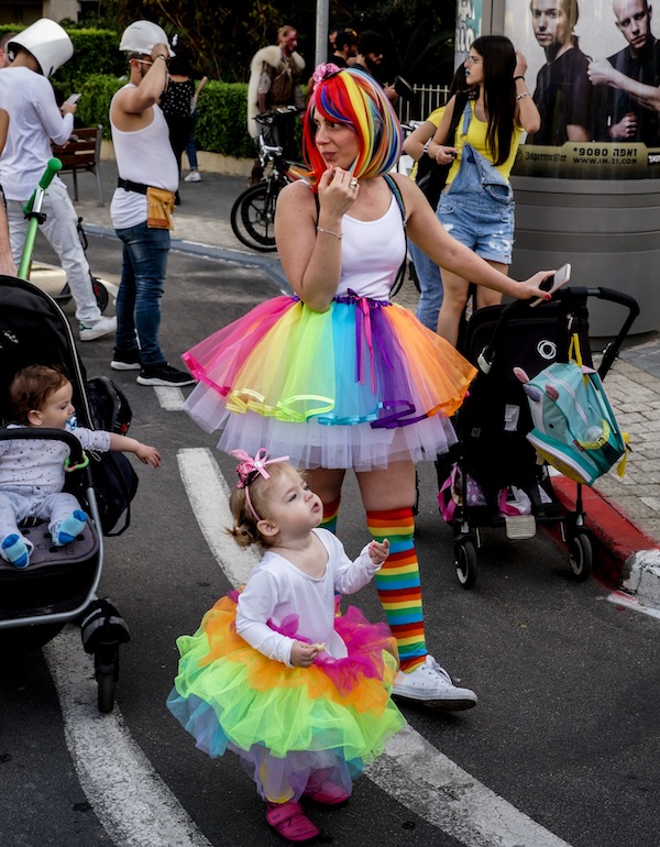 photo - Purim in Tel Aviv last year
