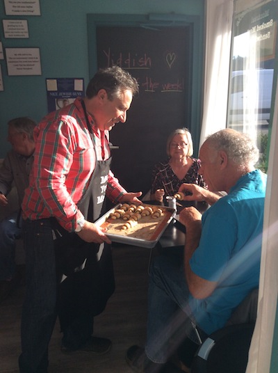 photo - Howard Busgang serves customers rugelach on a sunny November afternoon