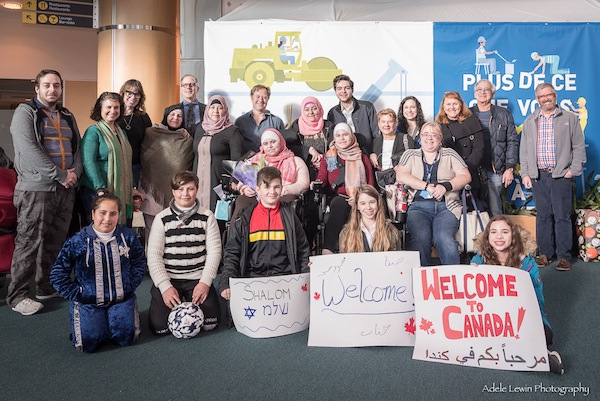 photo - Welcomers of the Alsedawe family at Vancouver International Airport Jan. 21