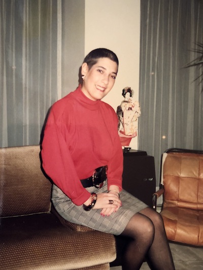 photo - The writer, at 18 years old, two months after being released from the hospital for treatment of Hodgkin’s lymphoma